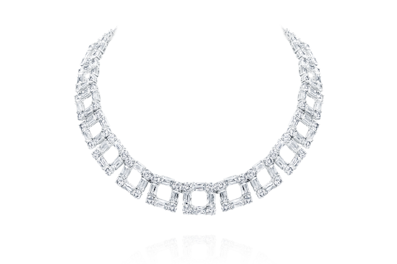 ASHOKA® Diamond Cube Choker Necklace