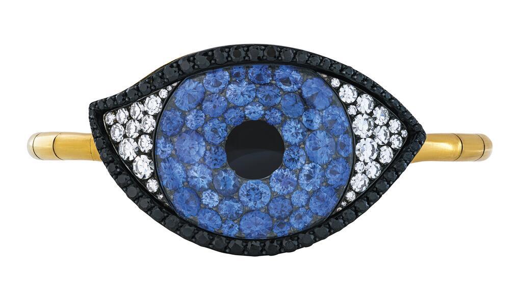 JAR sapphire, diamond and spinel Eye bangle
