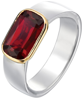 ASHOKA Ruby Mens Ring R6314
