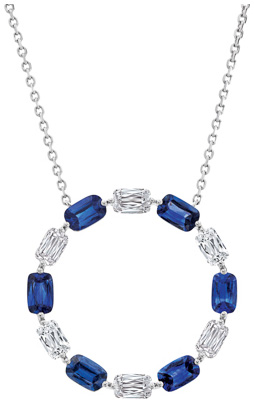 ASHOKA Sapphire Full Circle Pendant PD1153