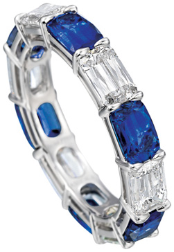 ASHOKA Sapphire Sideways Band R6384