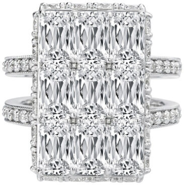 ASHOKA Adorned Split Shank Ring R6503