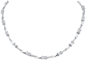 ASHOKA Pave Line Necklace N1636