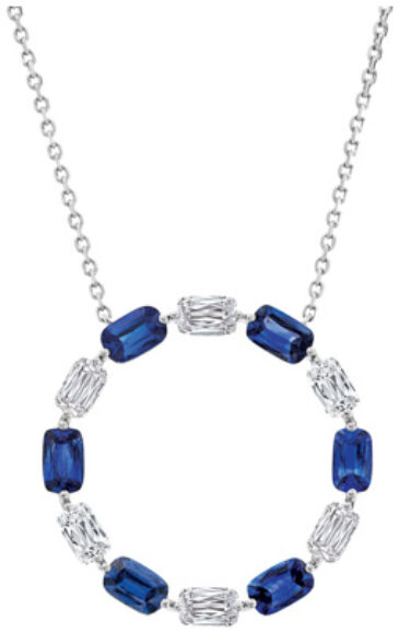ASHOKA Sapphire Full Circle Pendant PD1153