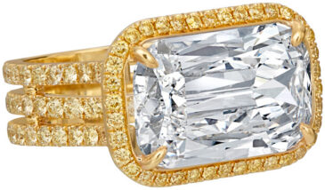 ASHOKA Triple Row Sideways Jamie Ring R5090