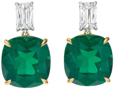 Ashoka and emerald oprah drop earrings e3464 v2