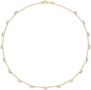 Ashoka diamond by the yard necklace n1773