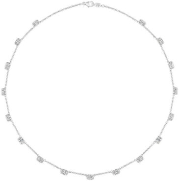 Ashoka diamond by the yard necklace n1774