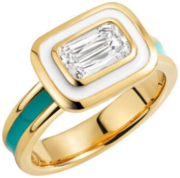 Ashoka enamel ring r6702