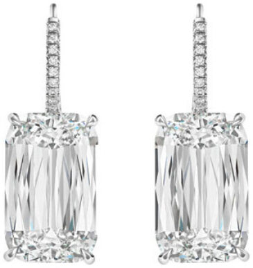 Ashoka melee wire drop earrings e3468