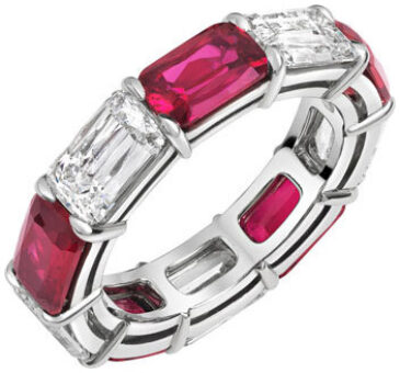Ashoka ruby sideways band r6600