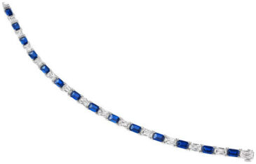 Ashoka sapphire sideways bracelet b1424