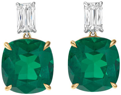 Ashoka and emerald oprah drop earrings e3464 v2