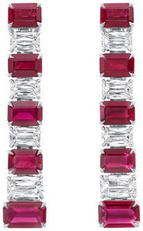 Ashoka and ruby chandelier earrings e3392