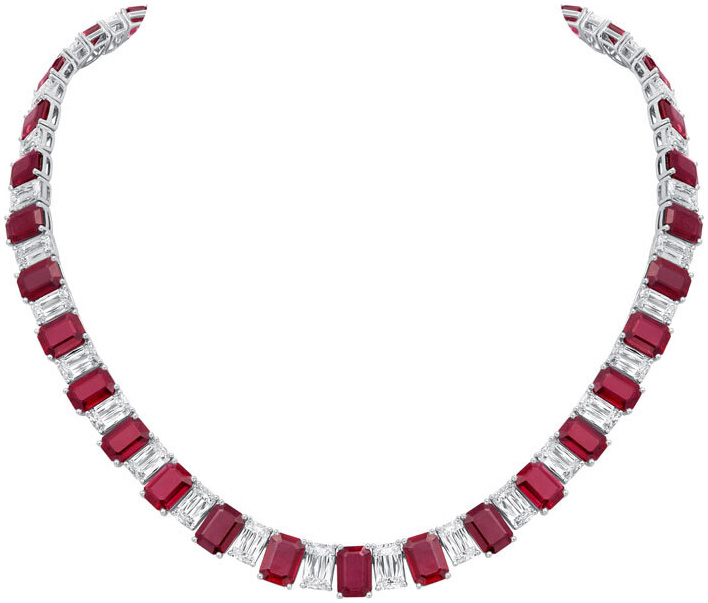 Ashoka and ruby necklace n1643