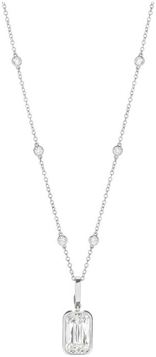 Ashoka bezel set pendant necklace pd1257
