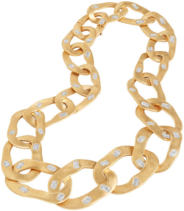 Ashoka big link necklace n1775 a