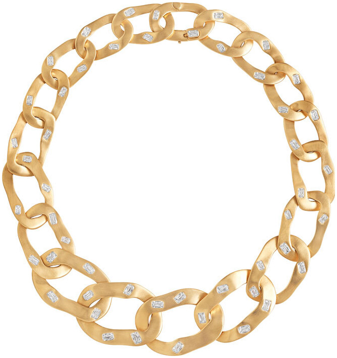 Ashoka big link necklace n1775 b