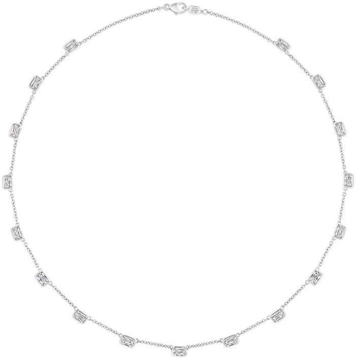 Ashoka diamond by the yard necklace n1774