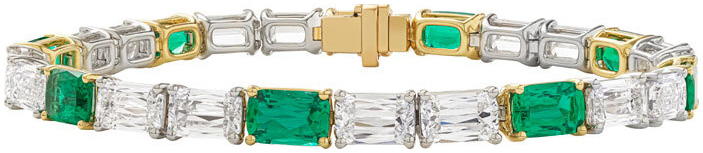 Ashoka emerald line bracelet b1374 v2