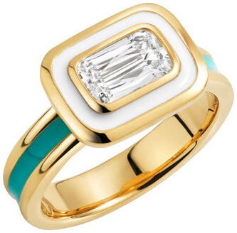 Ashoka enamel ring r6702