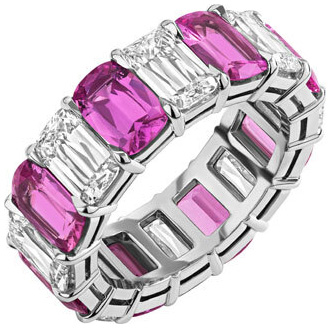 Ashoka pink sapphire band r6708