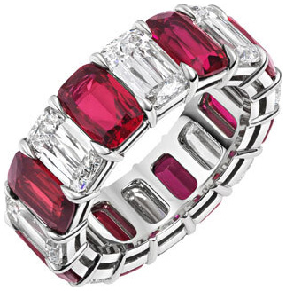 Ashoka ruby eternity band r6599