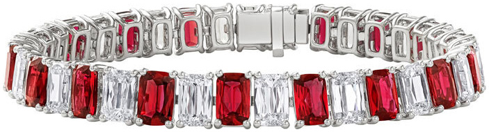 Ashoka ruby line bracelet b1382 v2