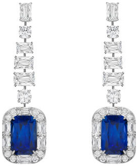 Ashoka sapphire chandelier earrings e3504