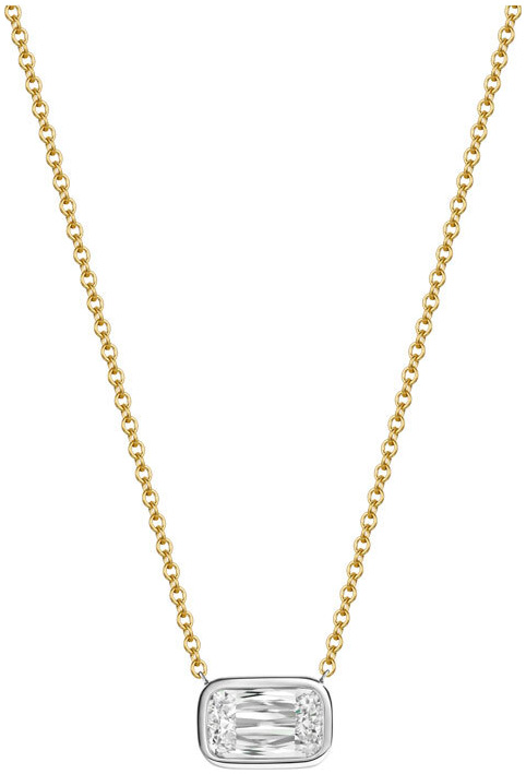 Ashoka sideways bezel pendant necklace pd1274