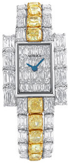 Fancy yellow cushion and ashoka watch wt0105