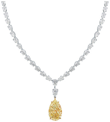 Fancy Color Pear Shape Pendant PD1147