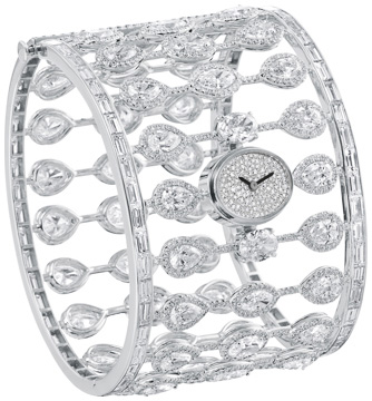 Fancy Shape Micropave Bangle Watch WT0073