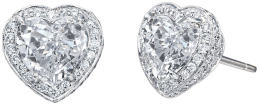 Heart Shape Anastasia Stud Earrings S1140