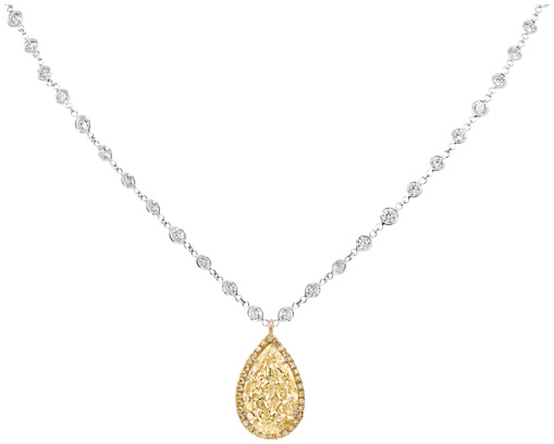 Pear Shape Detachable Micropave Drop Pendant PD1166