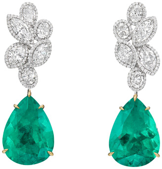 Pear Shape Wreath Earrings E3253