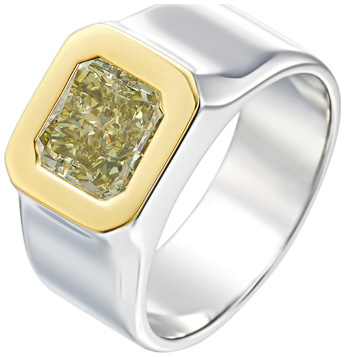 Radiant Two Tone Mens Ring R6309