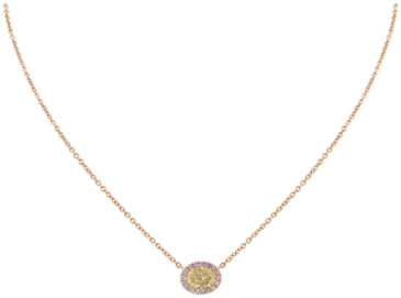 Fancy Color Oval Pendant PD1129