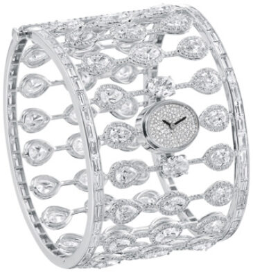 Fancy Shape Micropave Bangle Watch WT0073