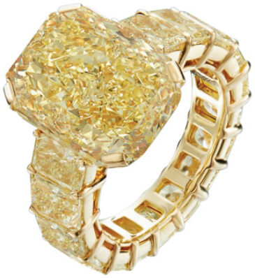 Fancy Yellow Radiant Ring R6425