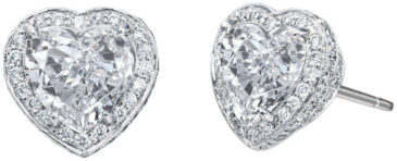 Heart Shape Anastasia Stud Earrings S1140