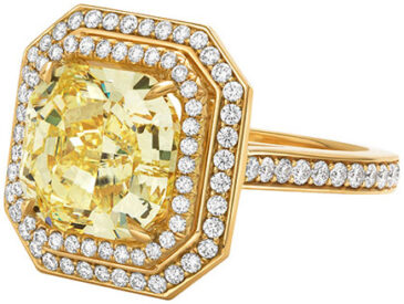 Cushion double frame micropave ring r4726 b