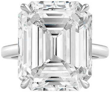 Emerald cut ring r6781