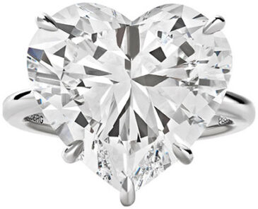 Heart shape solitaire ring r6604