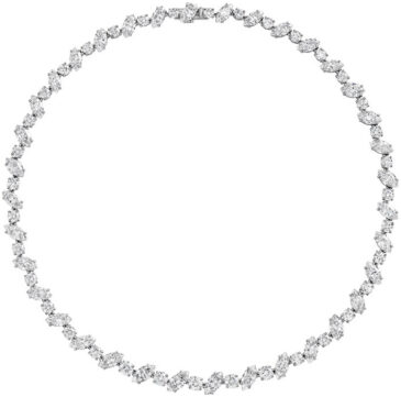 Marquise and brilliant elegance necklace n1647
