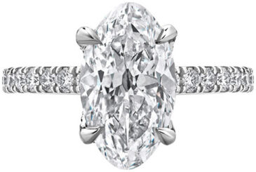 Moval pave ring r6642