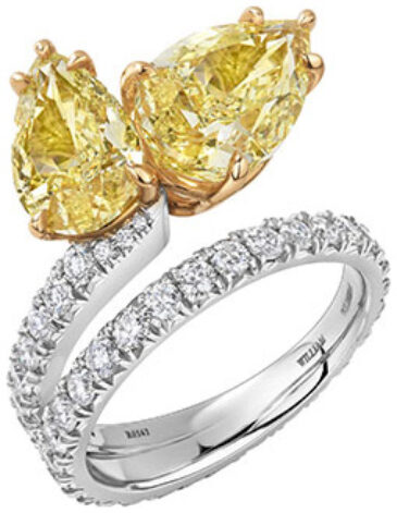 Pear shape bypass ring r6563 v2