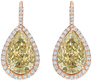 Pear shape datia earrings e3501