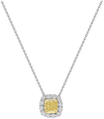 Radiant frame pendant necklace pd1238