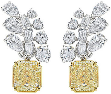 Radiant lady fern cluster earrings e3494